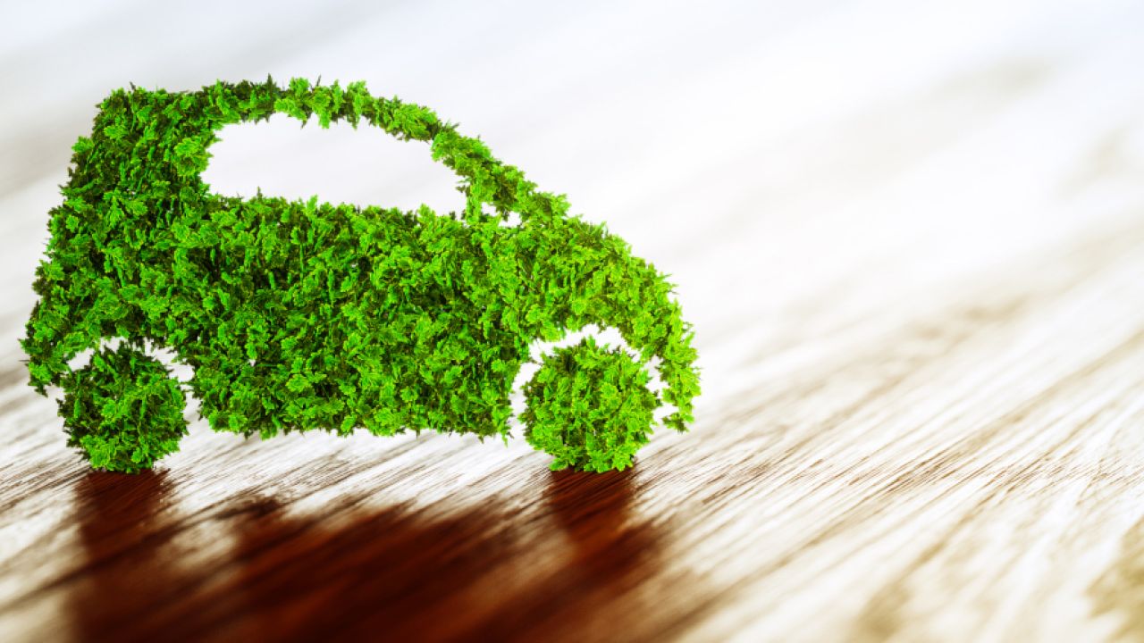 Sustainable transport concept. 3D Illustration.